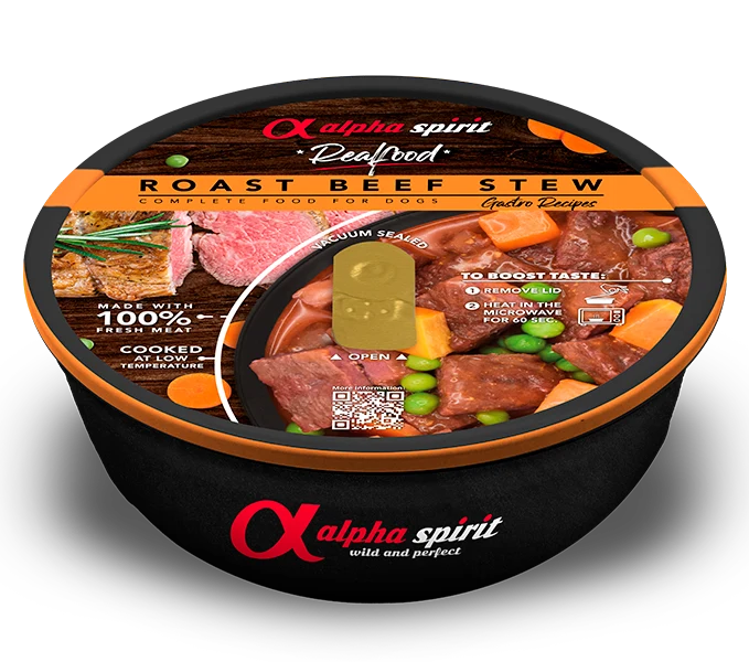 Estofados Real Food 280g Alpha Spirit en cazuela | Comida Húmeda Gourmet