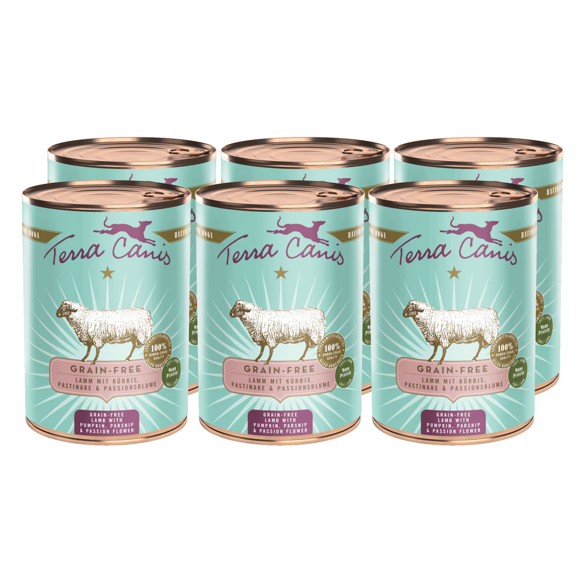 Terra Canis GRAIN-FREE Cordero con calabaza, chirivía y flor de la pasión
