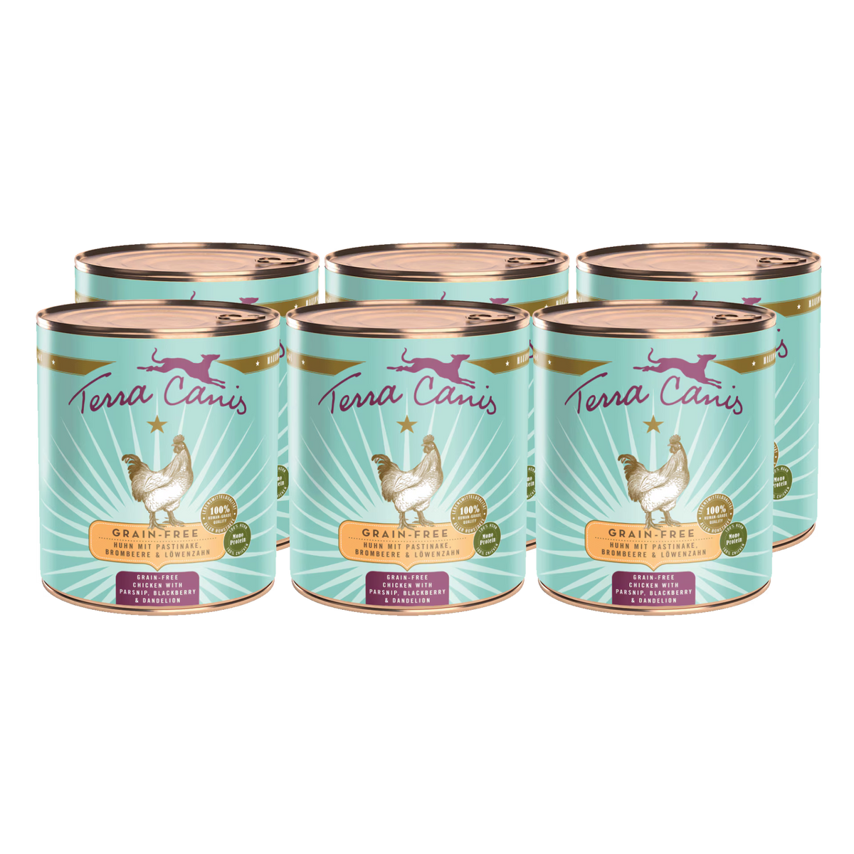 Terra Canis GRAIN-FREE Pollo con chirivía, zarzamora y diente de león