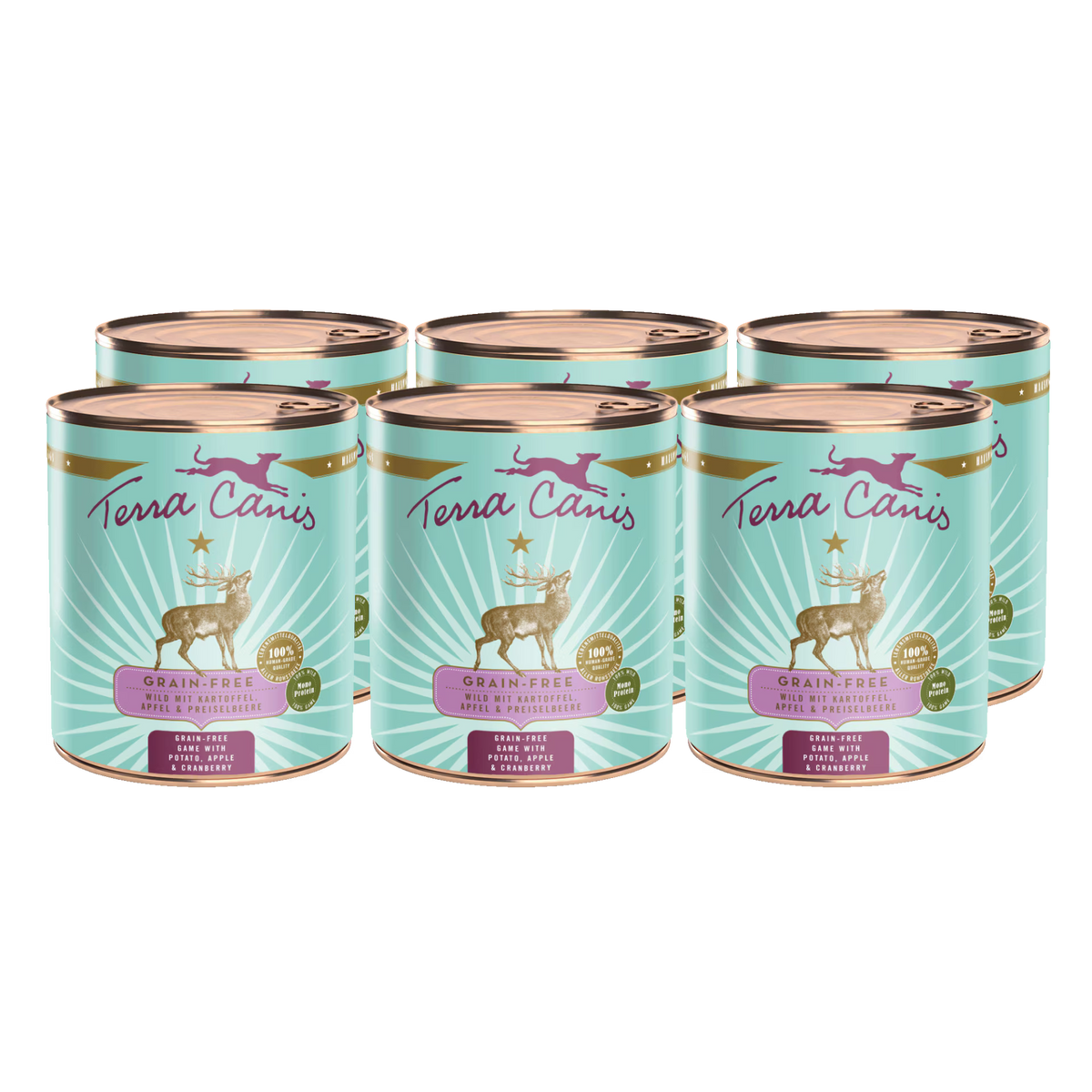 Terra Canis GRAIN-FREE Venado con patata, manzana y arándanos rojos
