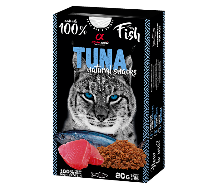 Alpha Spirit Natural Snack para gatos 80 g