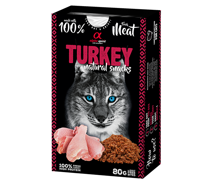 Alpha Spirit Natural Snack para gatos 80 g