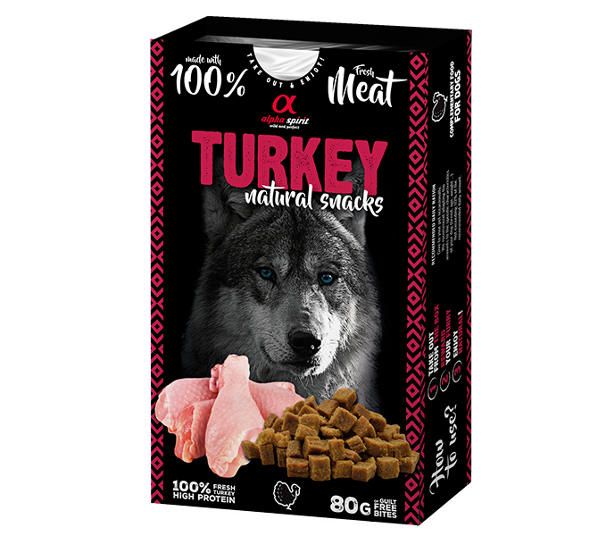 Alpha Spirit Natural Snack para perros 80 g
