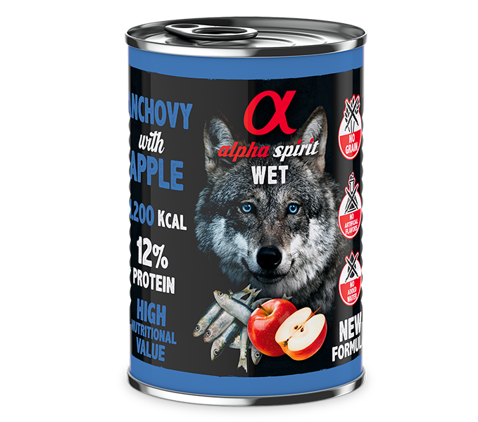 Alpha Spirit Paté con fruta para perros – lata 400 g