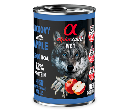 Alpha Spirit Paté con fruta para perros – lata 400 g