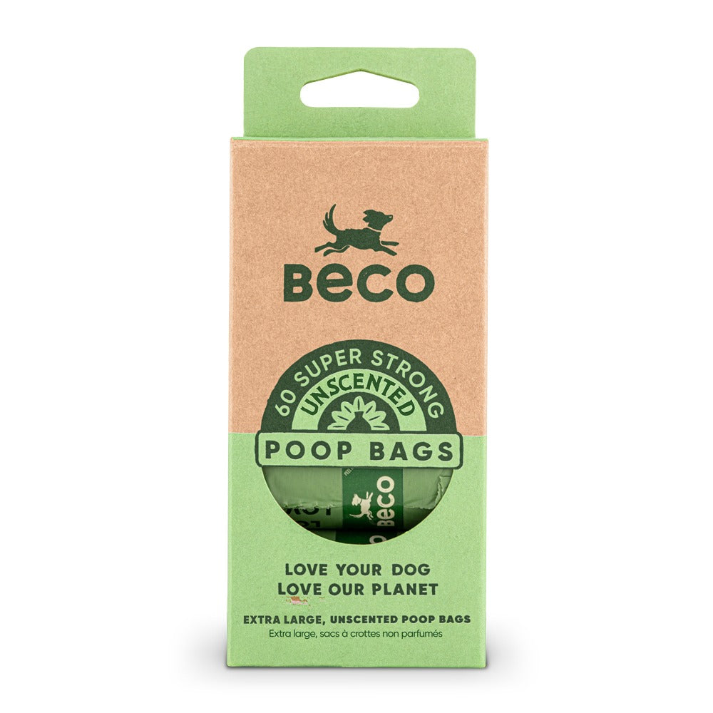 Bolsas Beco Pets recicladas para excrementos 60 uds