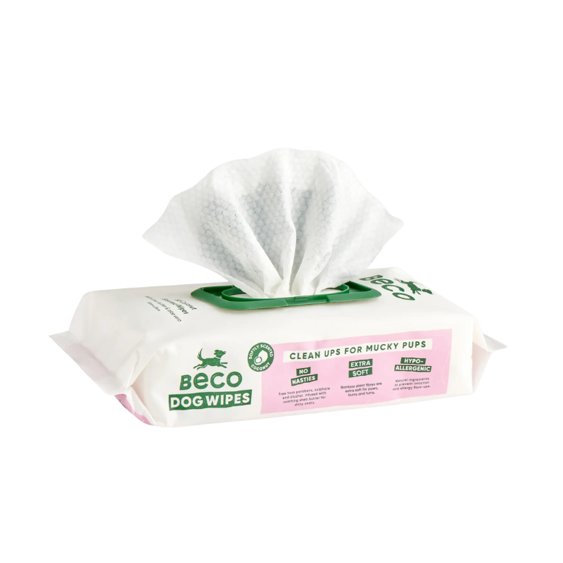 Toallitas de Bambú para Perros y Gatos Beco Pets| Biodegradables e Hipoalergénicas