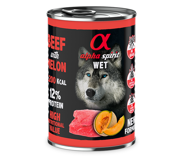 Alpha Spirit Paté con fruta para perros – lata 400 g