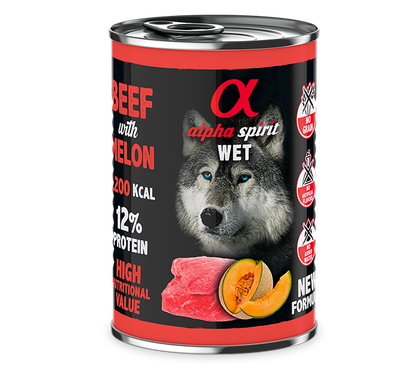 Alpha Spirit Paté con fruta para perros – lata 400 g