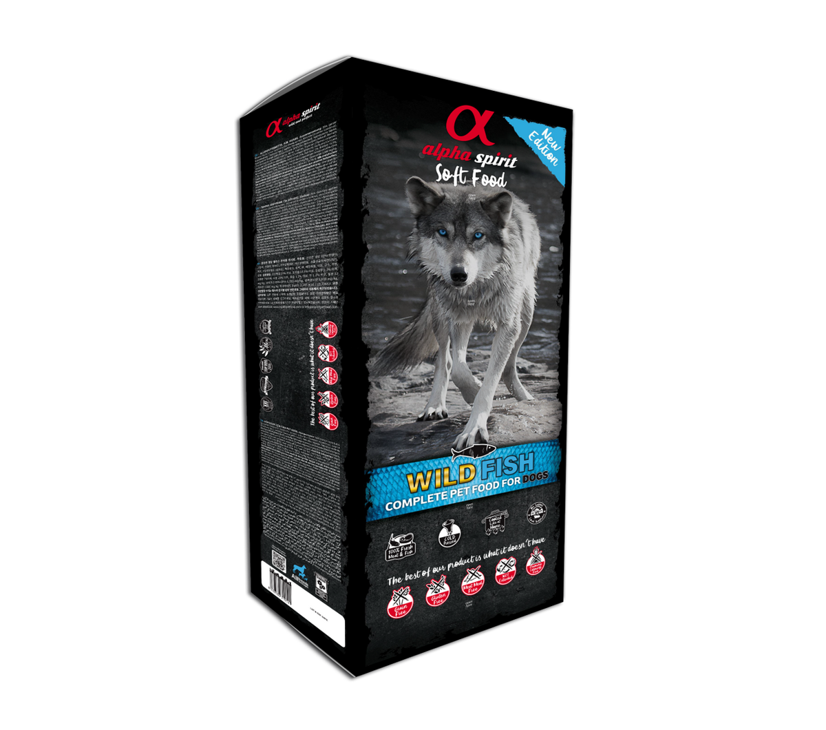Alpha Spirit Semihúmedo Wild Fish para perros