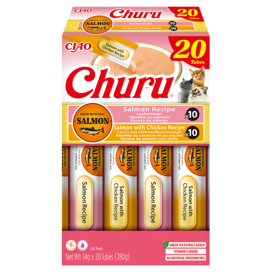 Churu CAT 20 x14gr de Salmon y pollo