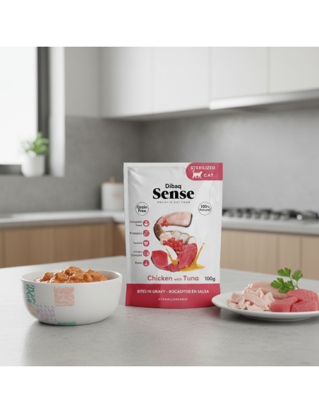 Dibaq Sense Bocaditos en salsa Pollo con Atún