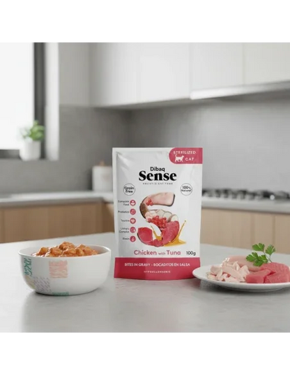 Dibaq Sense Bocaditos en salsa Pollo con Atún