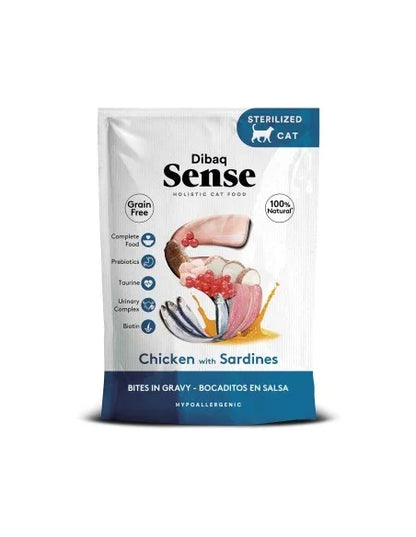 Dibaq Sense Bocaditos en salsa Pollo con Sardinas