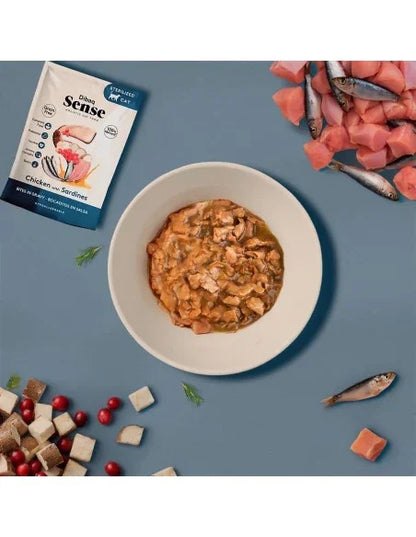 Dibaq Sense Bocaditos en salsa Pollo con Sardinas