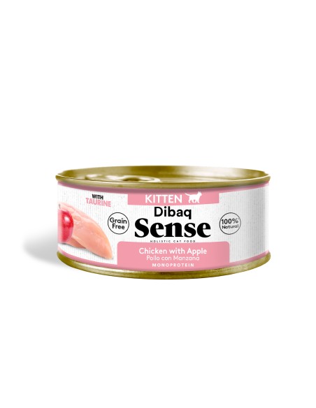 Dibaq Sense Gatito Pollo con Manzana