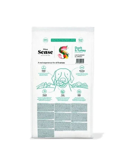 Dibaq Sense Grain Free Pato y Pavo Light o Senior