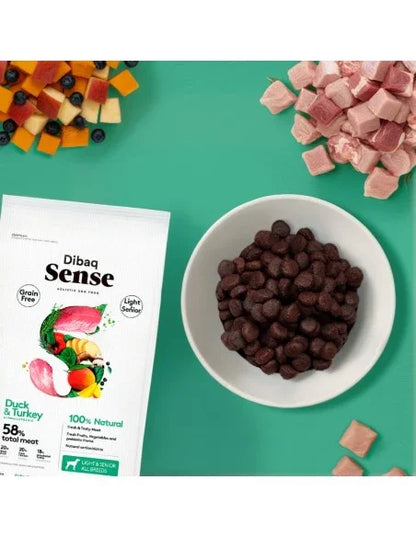 Dibaq Sense Grain Free Pato y Pavo Light o Senior
