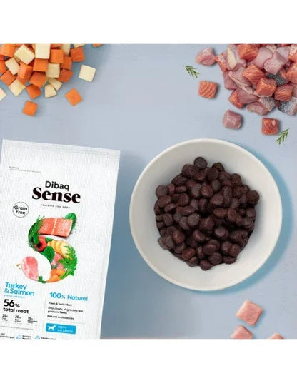 Dibaq Sense Grain Free Salmón y Pavo Cachorro