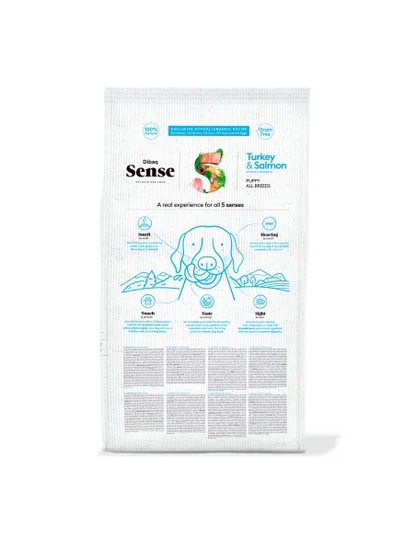 Dibaq Sense Grain Free Salmón y Pavo Cachorro