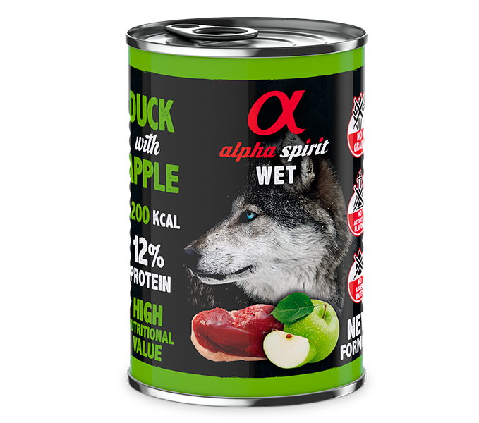 Alpha Spirit Paté con fruta para perros – lata 400 g