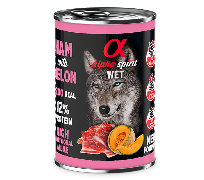 Alpha Spirit Paté con fruta para perros – lata 400 g