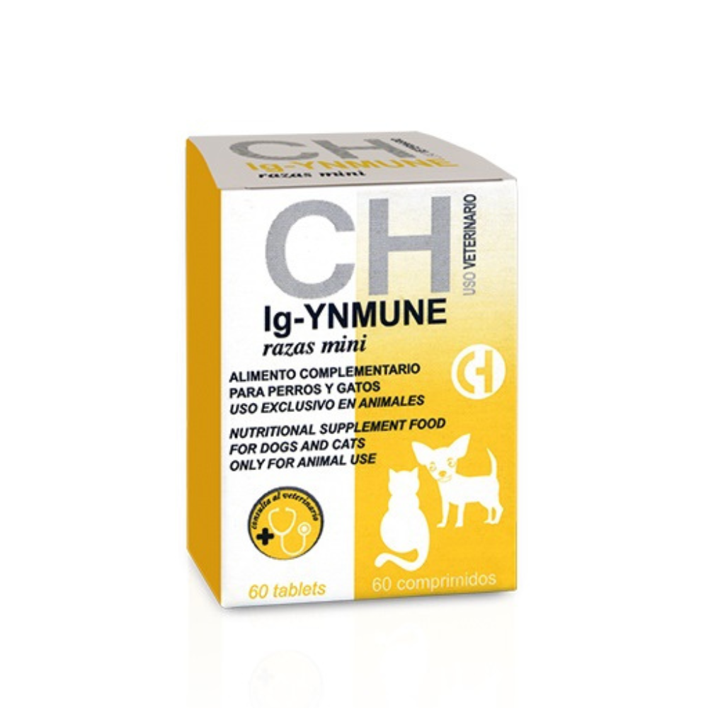 Ig-YNMUNE Perros Razas Mini y Gatos (60 comp.)