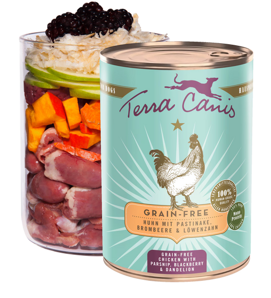 Terra Canis GRAIN-FREE Pollo con chirivía, zarzamora y diente de león