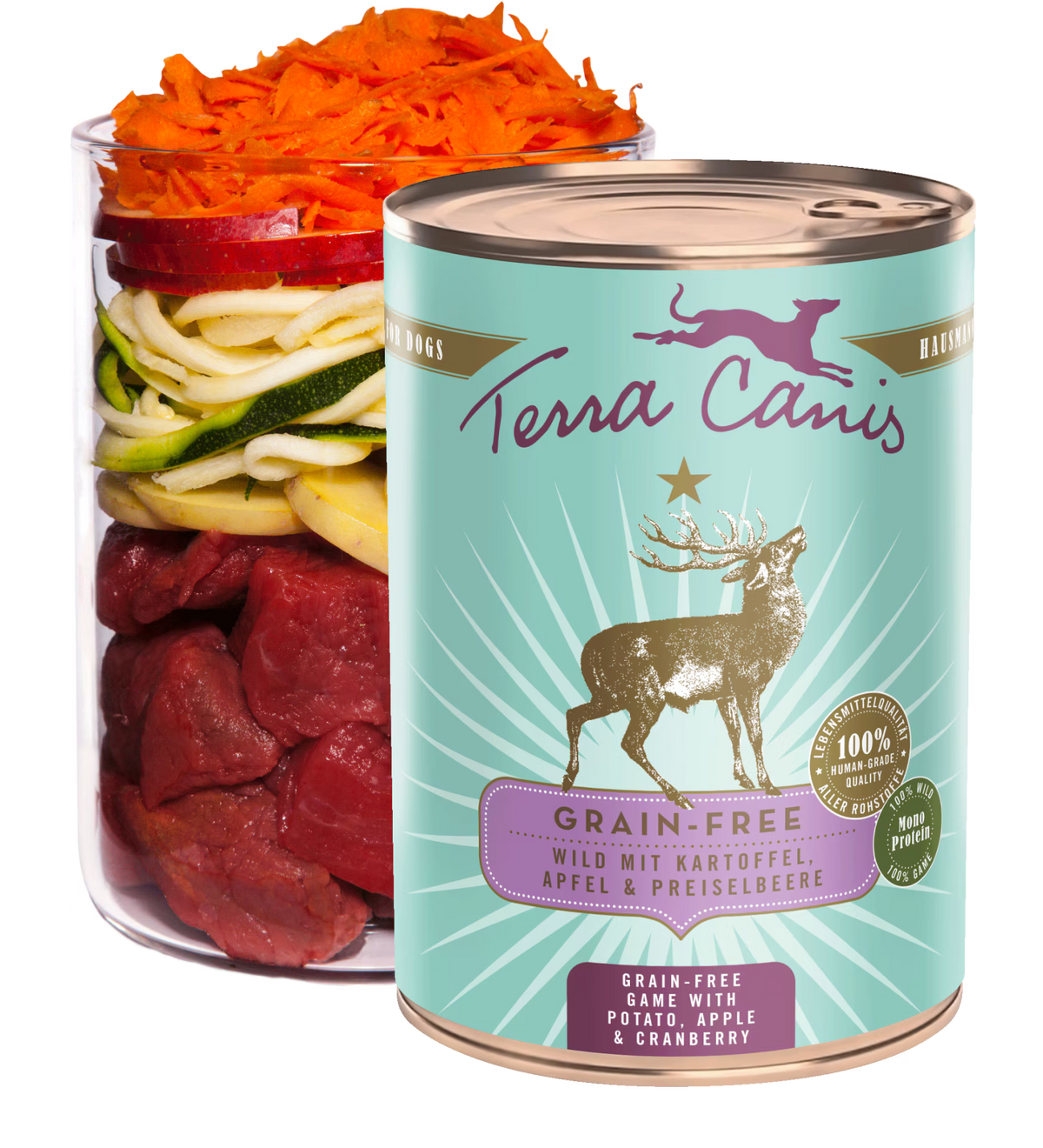 Terra Canis GRAIN-FREE Venado con patata, manzana y arándanos rojos