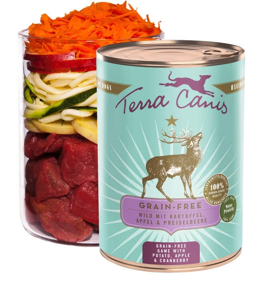 Terra Canis GRAIN-FREE Venado con patata, manzana y arándanos rojos
