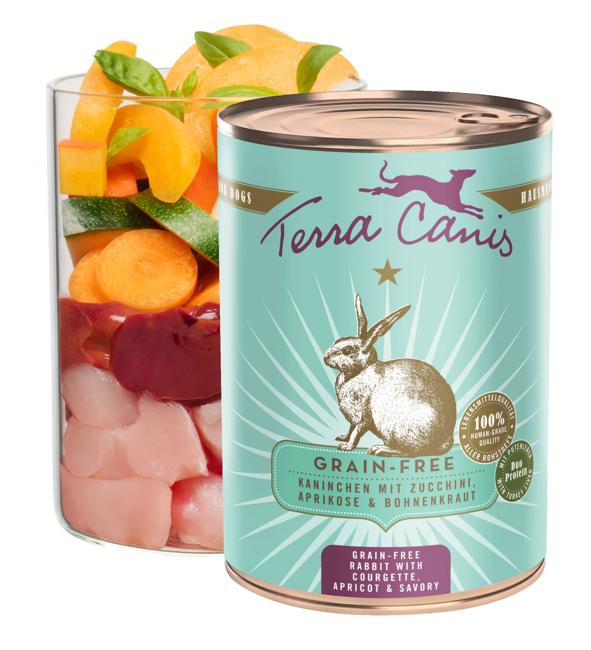 Terra Canis GRAIN-FREE Conejo con calabacín, albaricoque y ajedrea