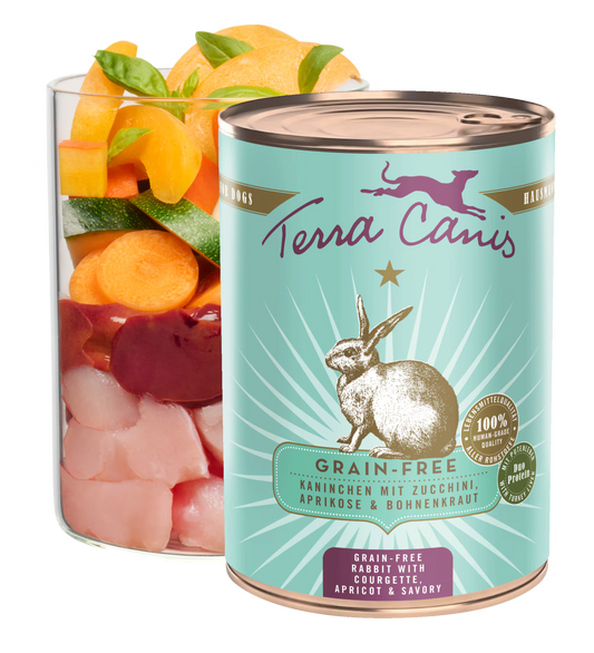 Terra Canis GRAIN-FREE Conejo con calabacín, albaricoque y ajedrea