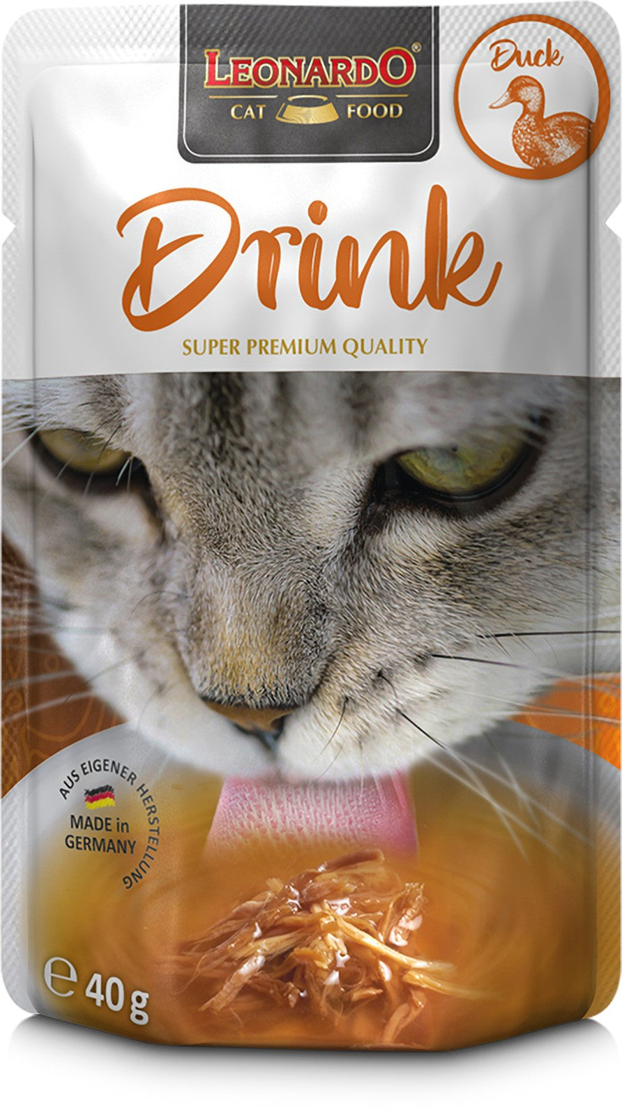 Leonardo Drinks pato para gatos