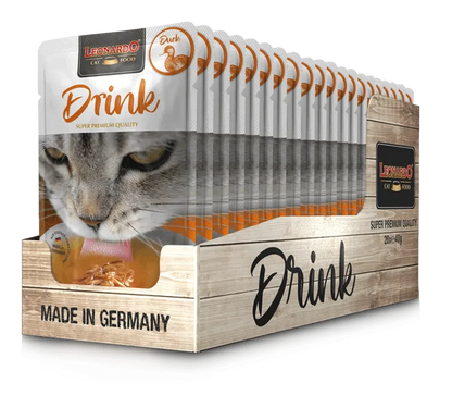 LEONARDO Drinks Duck – Bebida  hidratación de Pato para Gatos