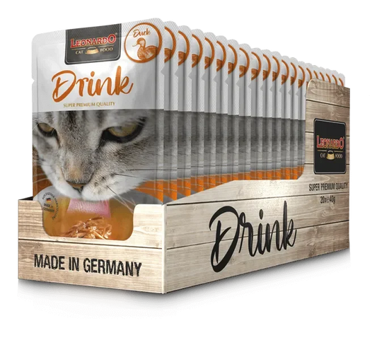 LEONARDO Drinks Duck – Bebida  hidratación de Pato para Gatos