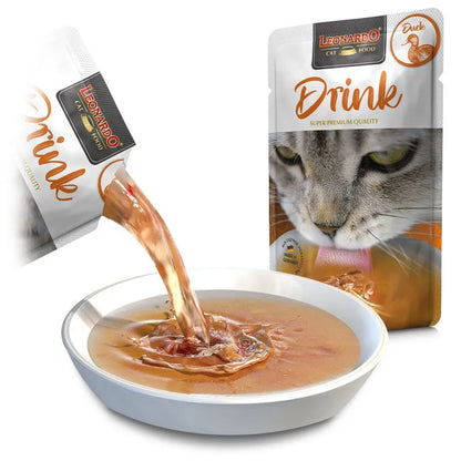 LEONARDO Drinks Duck – Bebida  hidratación de Pato para Gatos