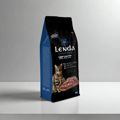 Lenda Grain Free Gato Light Low Fat - Cerdo y Conejo