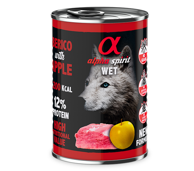 Alpha Spirit Paté con fruta para perros – lata 400 g