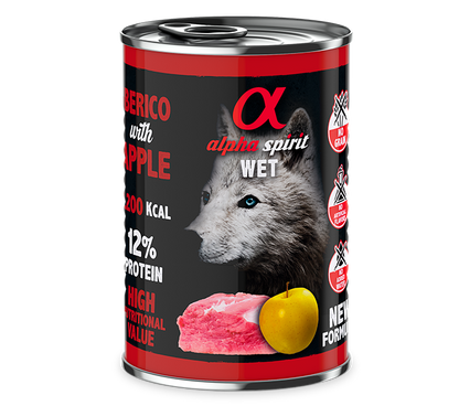 Alpha Spirit Paté con fruta para perros – lata 400 g