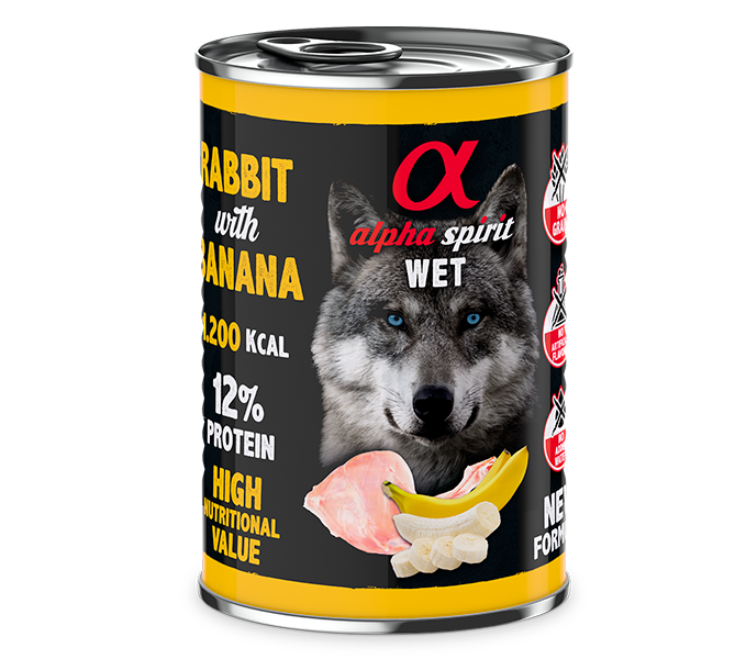 Alpha Spirit Paté con fruta para perros – lata 400 g