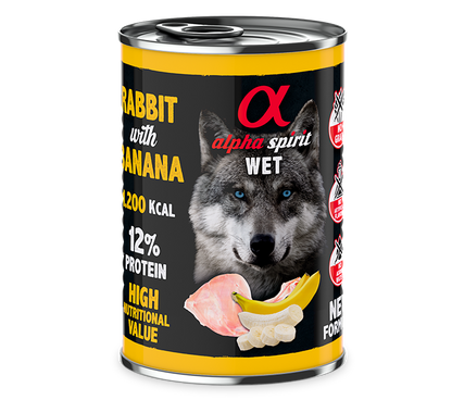Alpha Spirit Paté con fruta para perros – lata 400 g
