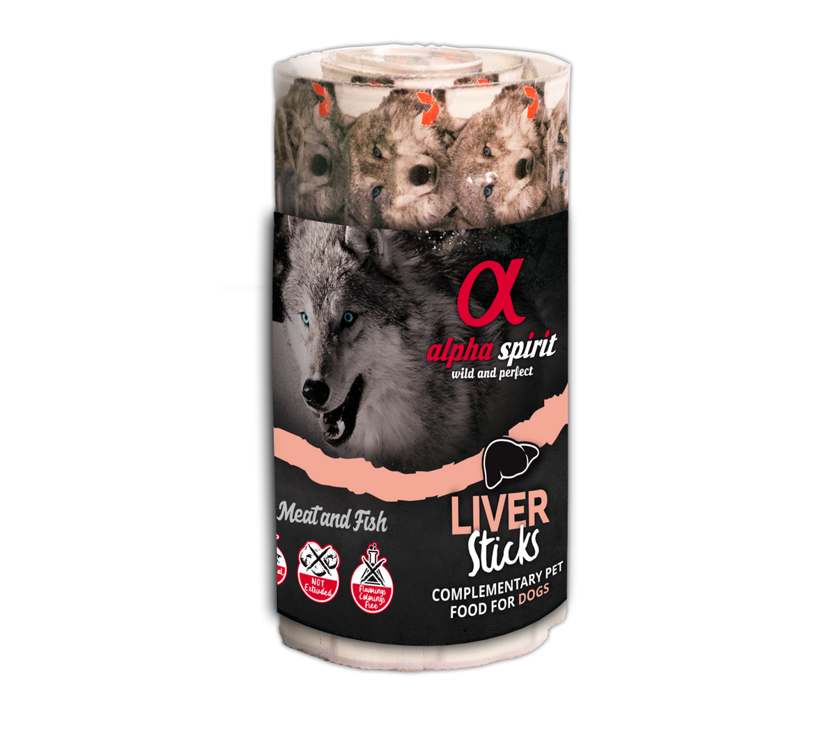 Alpha Spirit Ristra de 16 barritas para perros