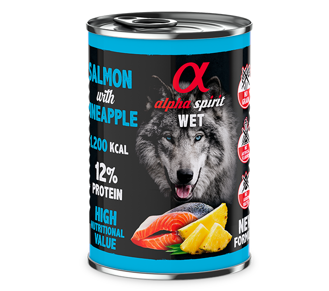Alpha Spirit Paté con fruta para perros – lata 400 g