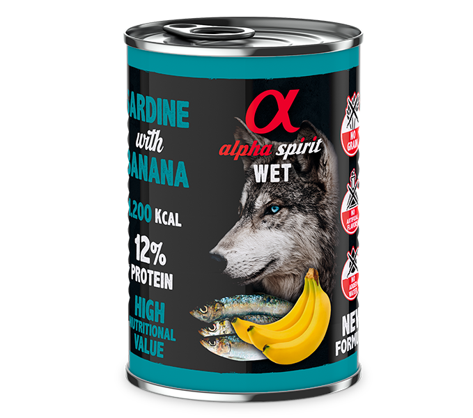 Alpha Spirit Paté con fruta para perros – lata 400 g